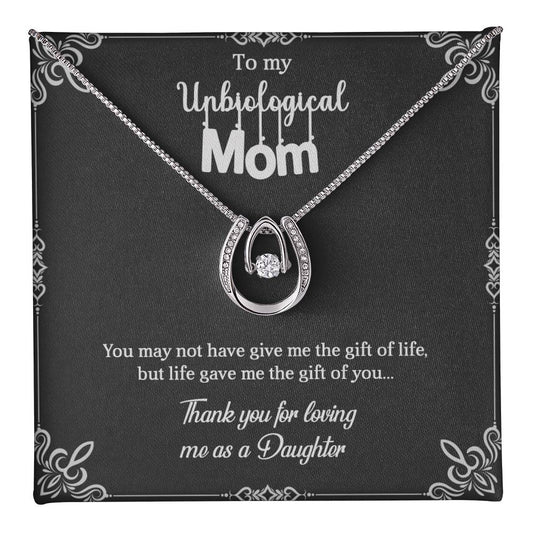 To My Unbiological Mom, Lucky Horse Shoe Pendant